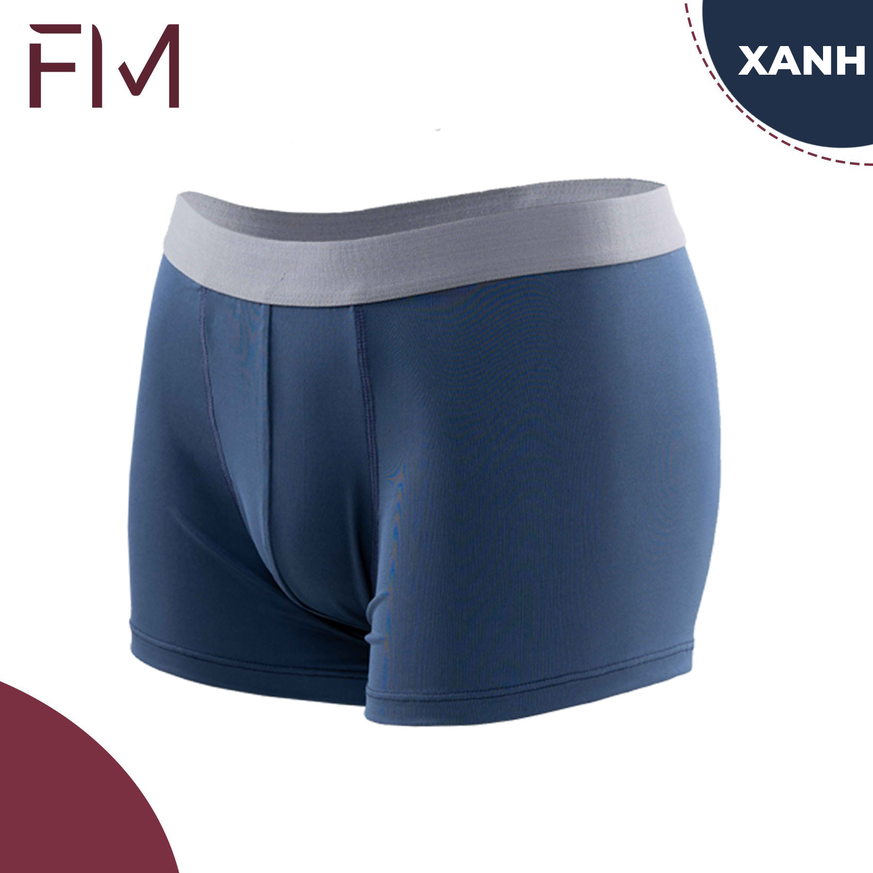 Combo 2 quần boxer nam trơn, bảng to chất thun mềm mịn thoáng mát, co giãn tốt - FORMEN SHOP - FMCB2QS017