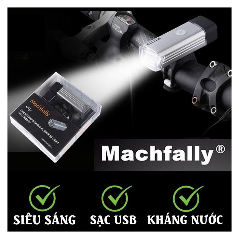 Combo Đèn pha xe đạp siêu sáng Sạc cổng USB và Túi treo sườn xe đạp