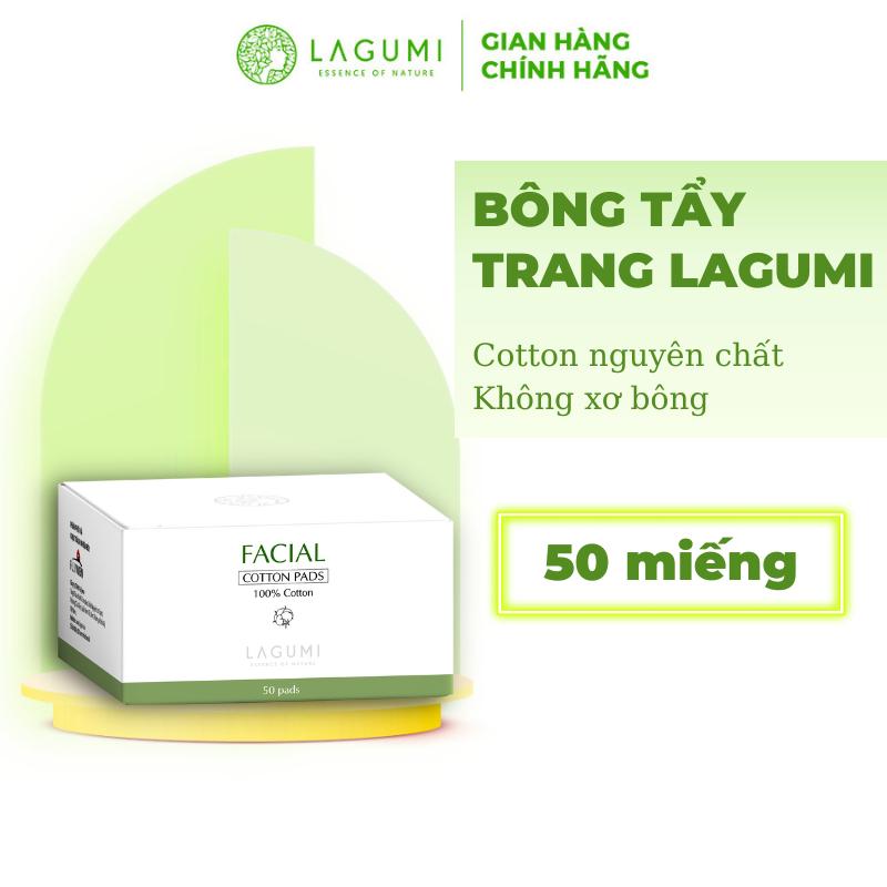 Bông tẩy trang Lagumi cao cấp hộp 50 miếng