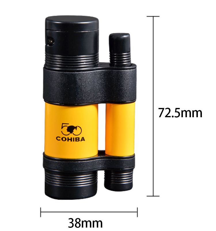 Vỏ Hột Quẹt Bật Lửa Khò 3 Tia Kiêm Đục  COB127 Đẹp Độc Lạ Lửa Khò Mạnh Mẽ - Dùng Gas Cao Cấp