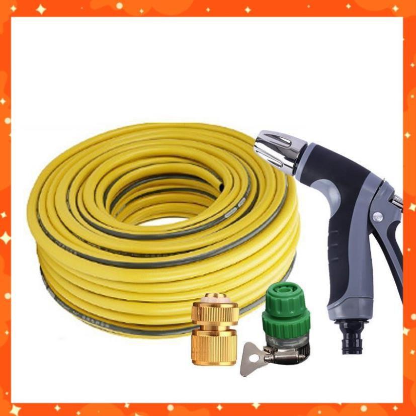 Bộ dây vòi xịt nước rửa xe,tưới cây tăng áp 3 lần 3-5m 206817