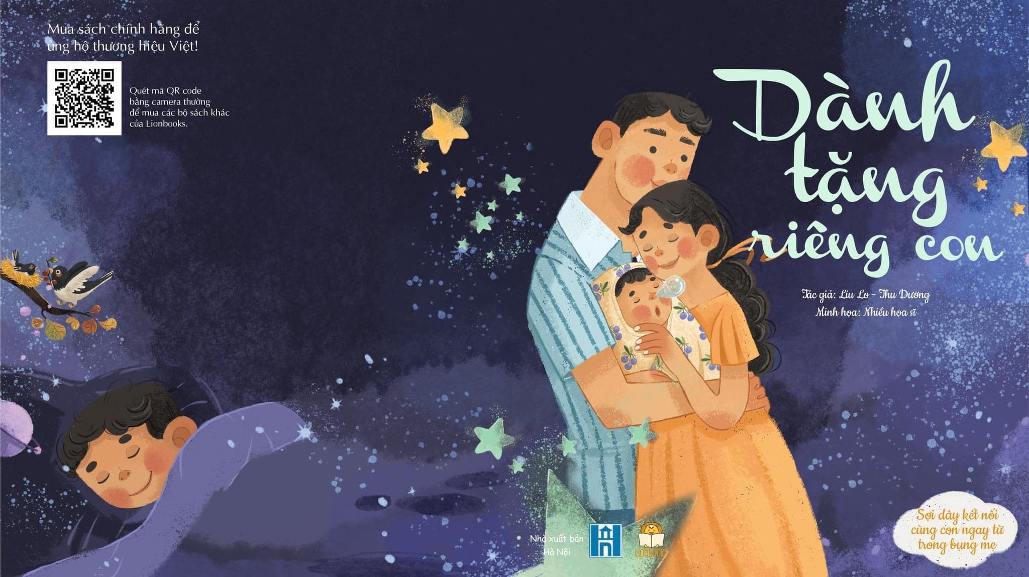 Cuốn Dành Tặng Riêng Con bìa cứng - Sách thơ Thai Giáo cho mẹ bầu Hạnh phúc