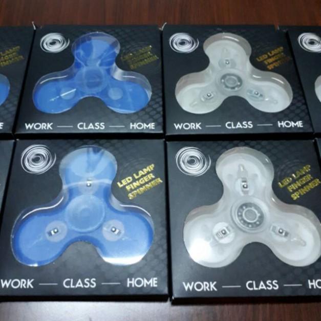 Fidget Spinner - Món đồ chơi Con Quay 3 Cánh Nhựa Trong có LED