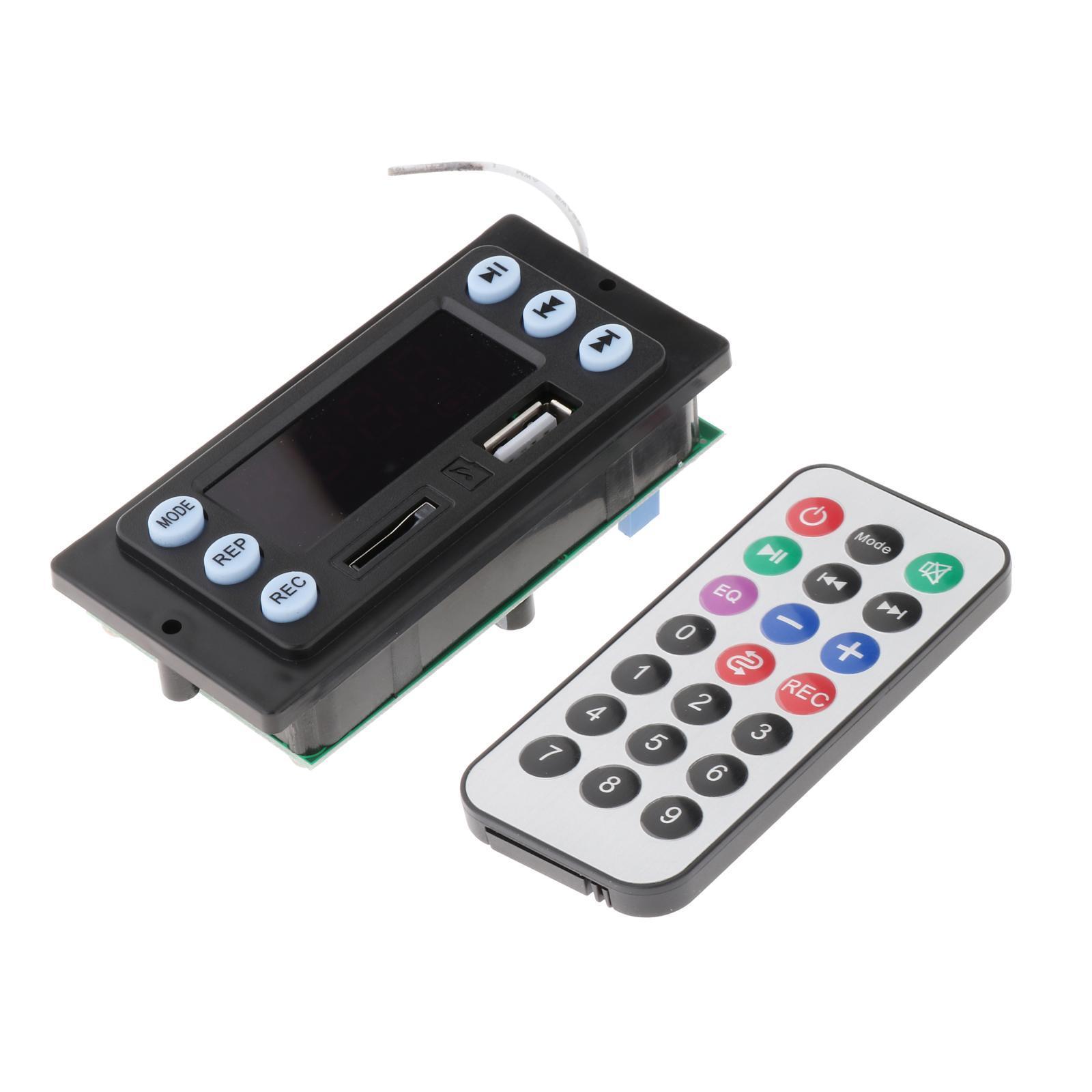 Car MP3 Decoder Board Bluetooth FM Radio, Support TF USB AUX ,Audio Receiver Radio Module Color Screen Display, for Amplifiers, Car Accessories
