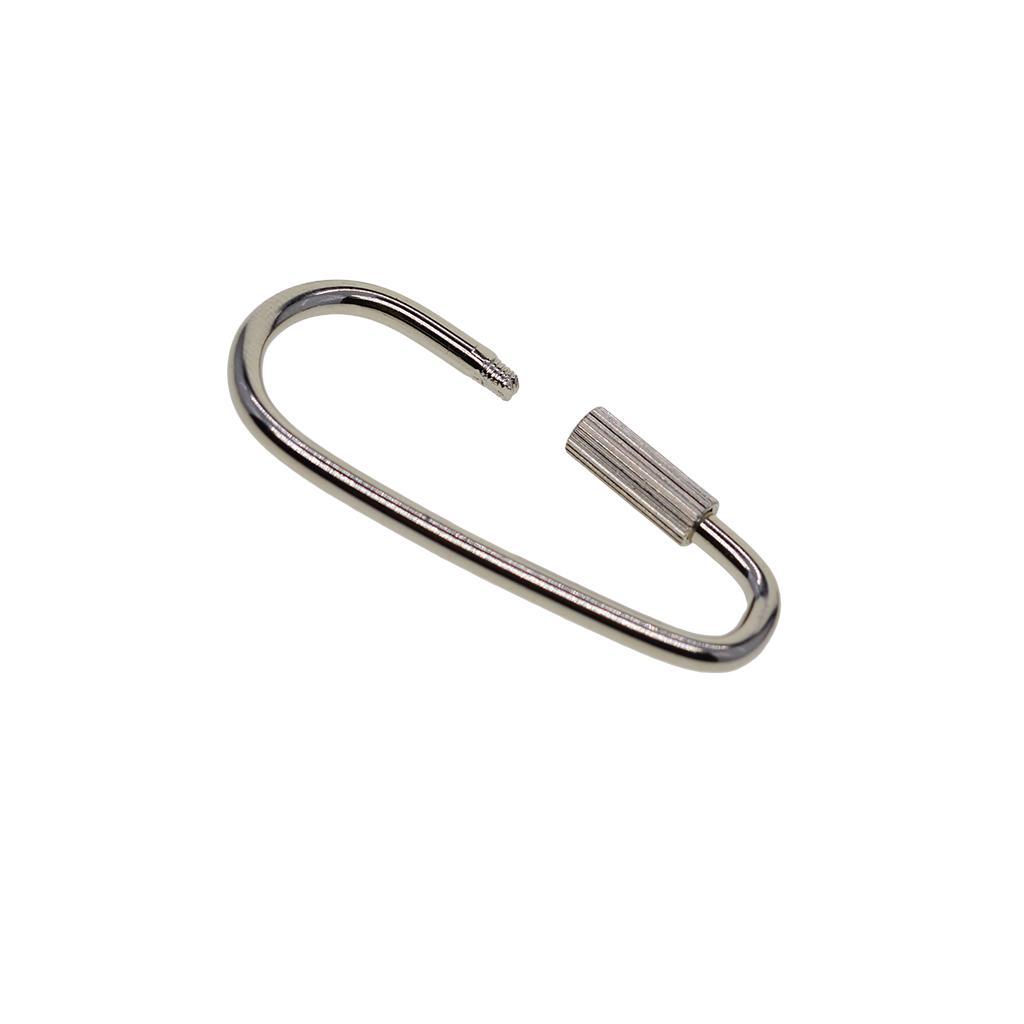 10x Sturdy Brass Screw Lock Key Chain Key  Holder Solid Hanging