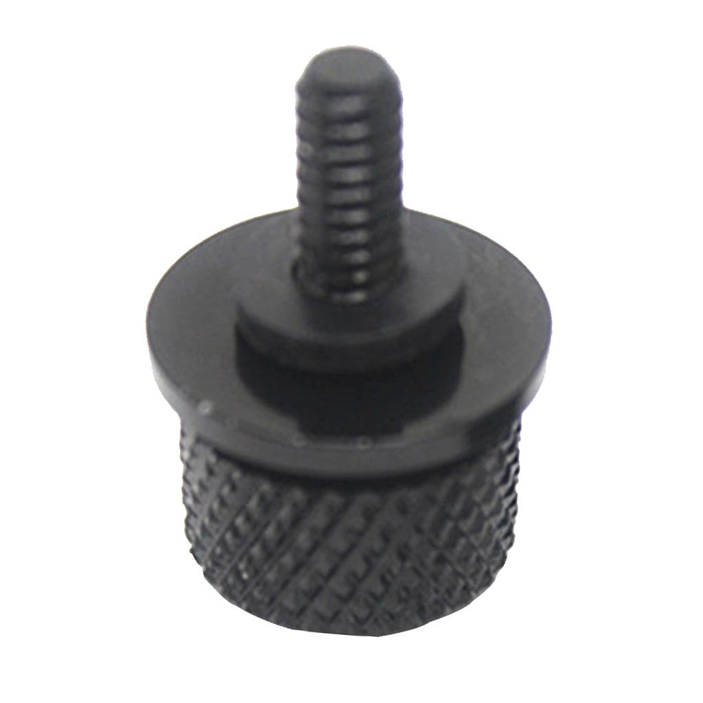 4x1/4" CNC Seat Mount Bolt Screw Cap For Harley Dyna Sportster Black