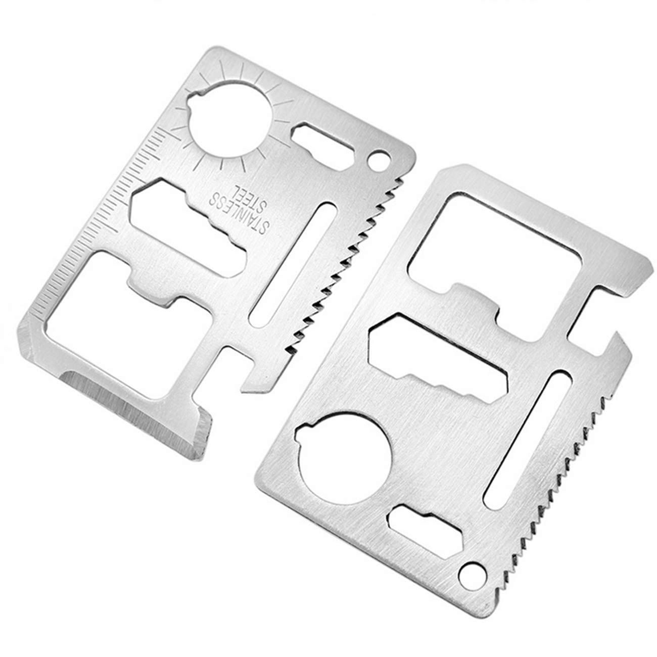 Miếng Thép Đa Năng 11 Công Dụng Thẻ Phượt Đa Năng - Steel Credit Card Survival Tool