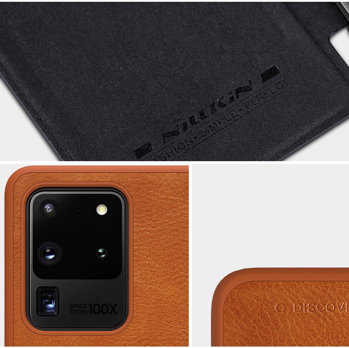 Bao da dành cho SamSung Galaxy S20 Ultra chính hãng Nillkin QIN