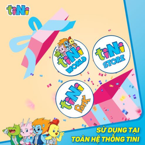 [Toàn Quốc] - Giftcode Thẻ Quà Tặng tiNi 500.000VND - Dùng trong hệ thống tiNiWorld, tiNiStore, tiNiPark