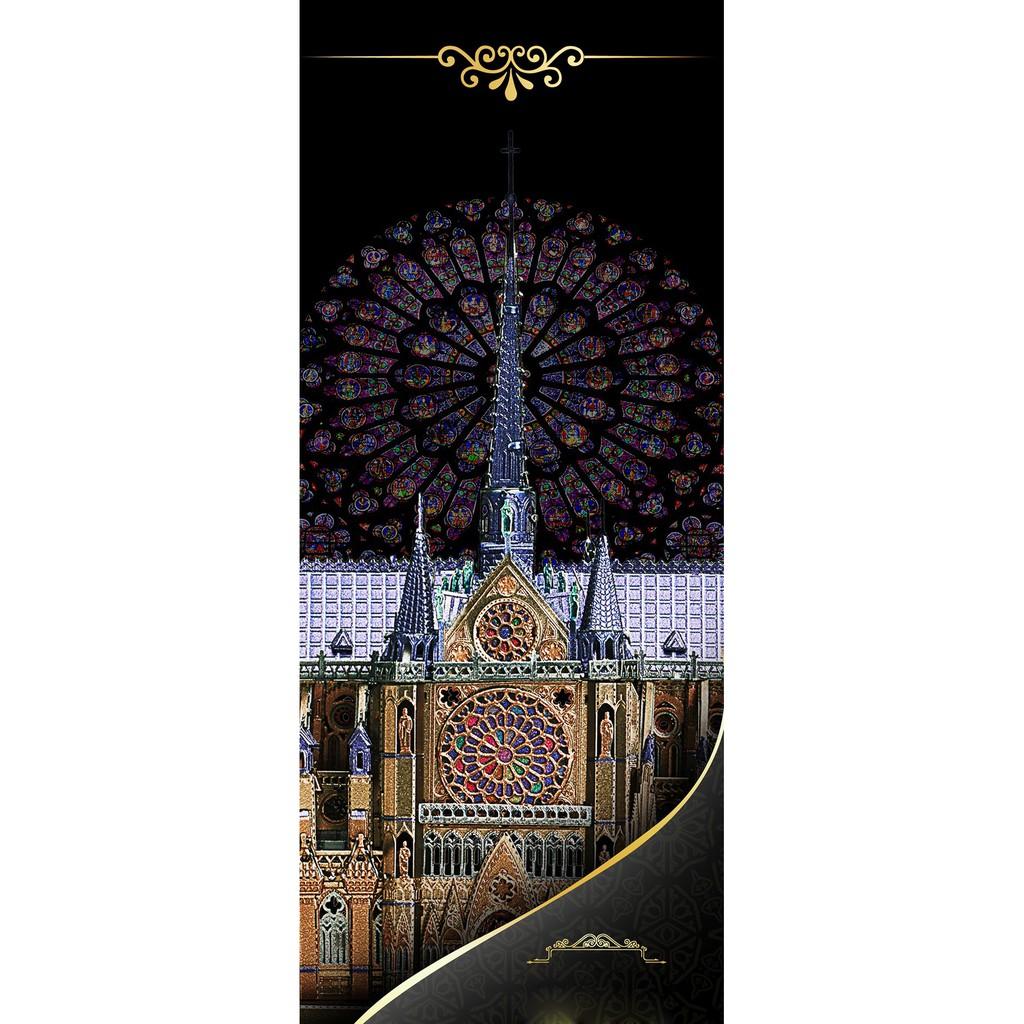 Mô hình lắp ghép kim loại 3d Nhà thờ Đức Bà Paris-cỡ lớn