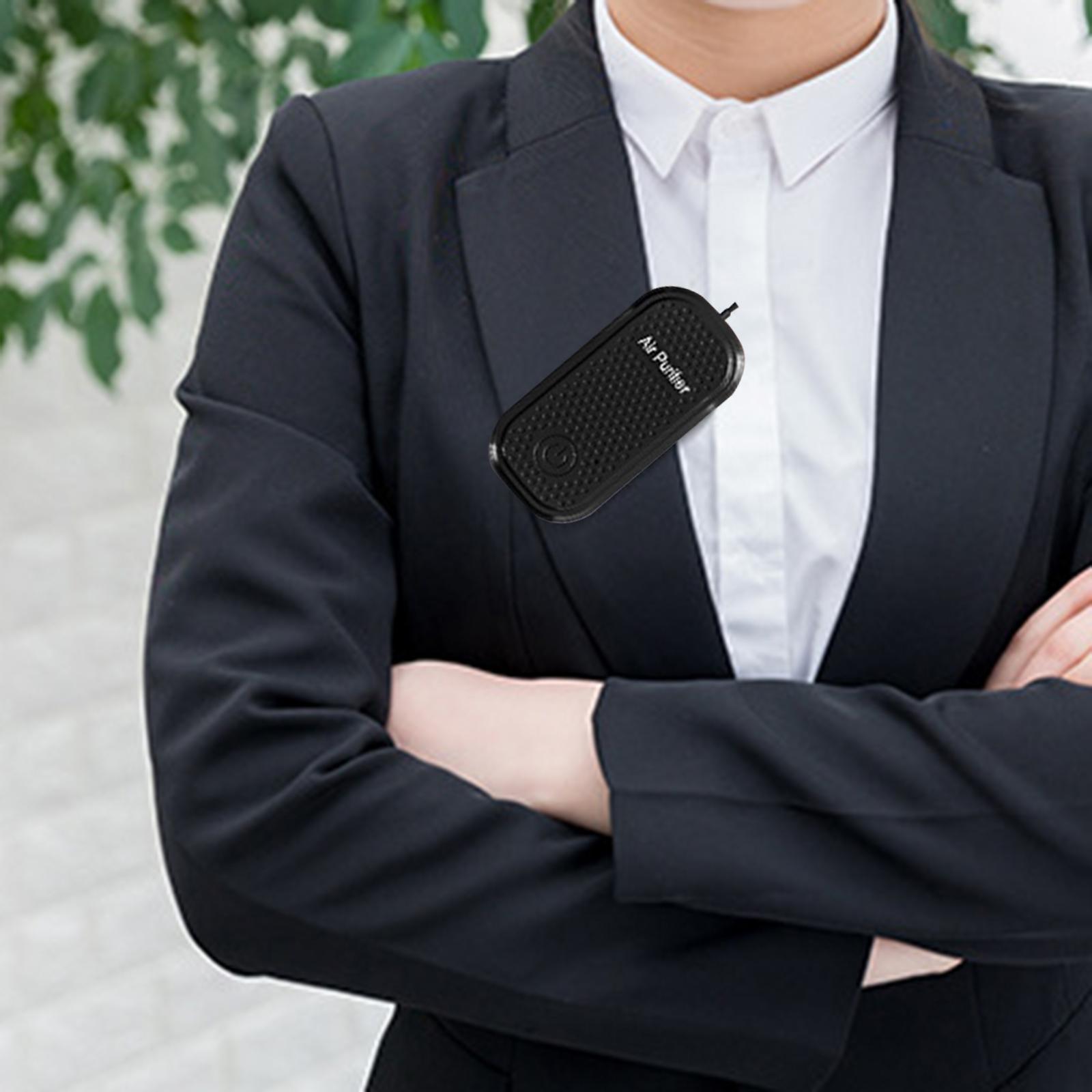 Portable Necklace Air Purifier USB Smoke Rechargable Dust Anion Pollen