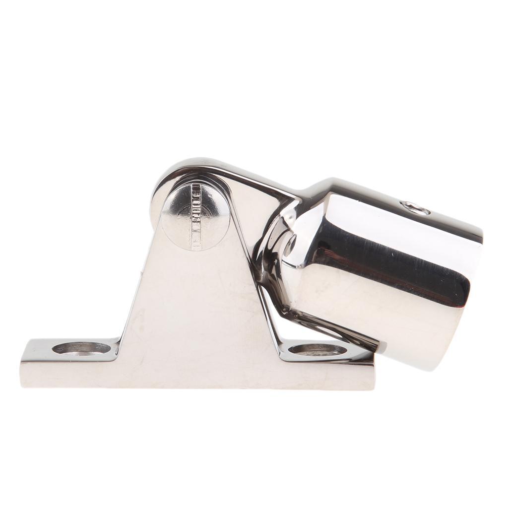 Stainless Steel Φ 20 Mm End Support Hinge Fitting Bimini Fittings, Rotatable,