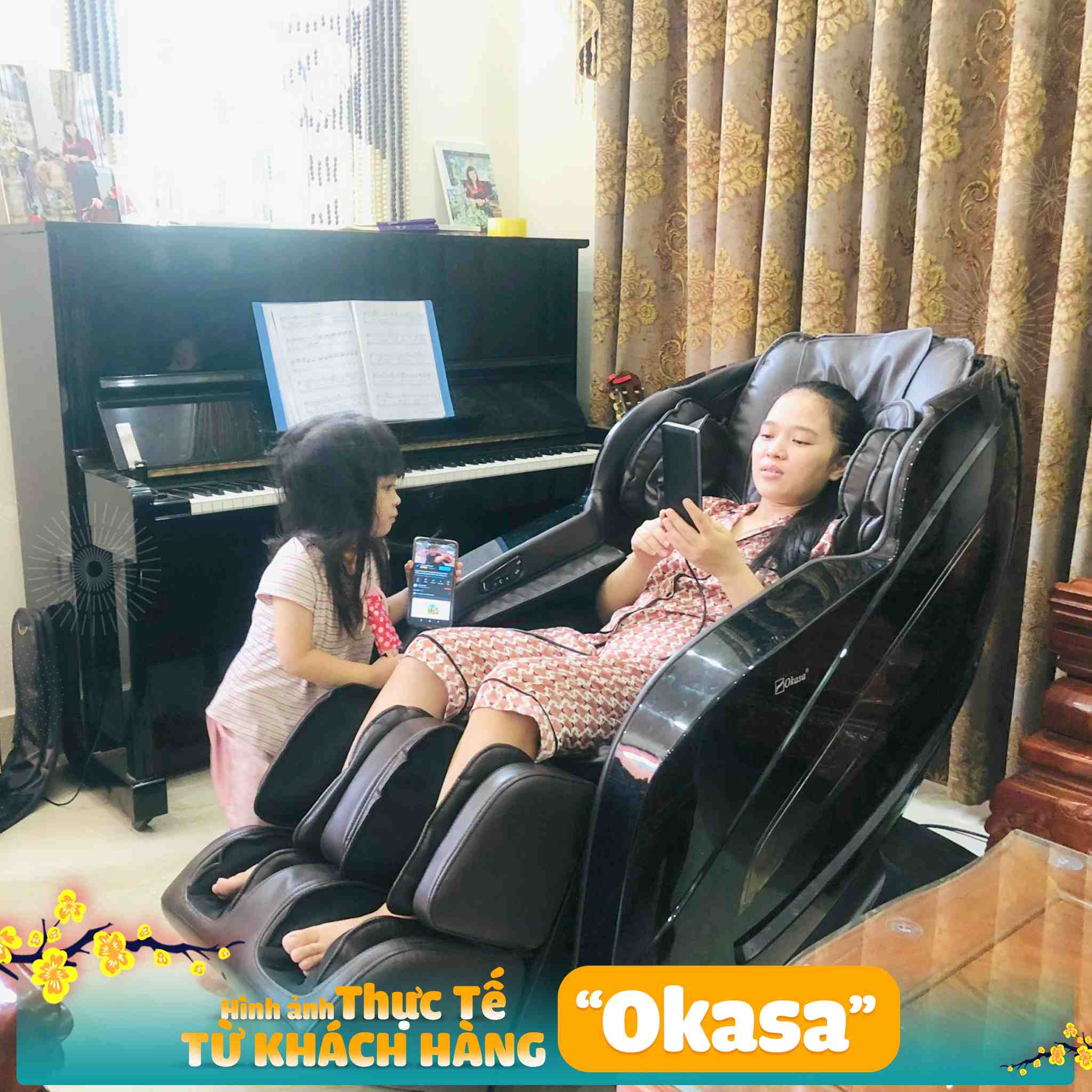 GHẾ MASSAGE OKASA OS-968 ( Bán chạy)