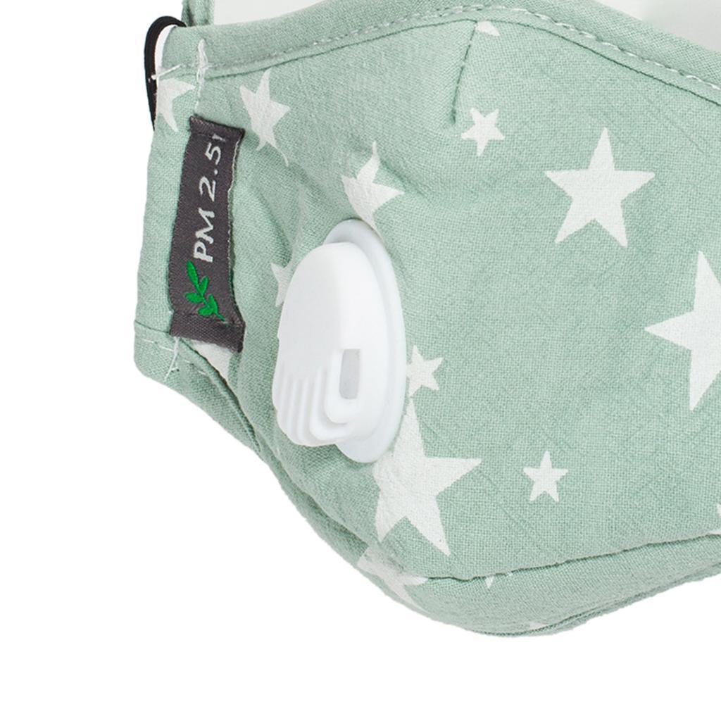 Kids Cotton Mouth Cover Face Masks With PM2.5 Filters & Eye