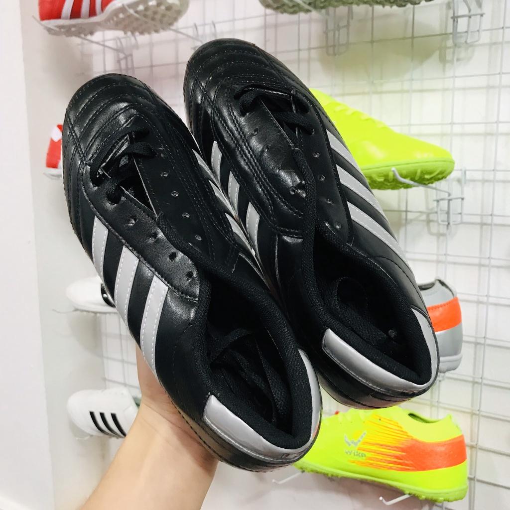 Giày bóng đá thể thao phủi chính hãng Wika 3 sọc 2022 đen