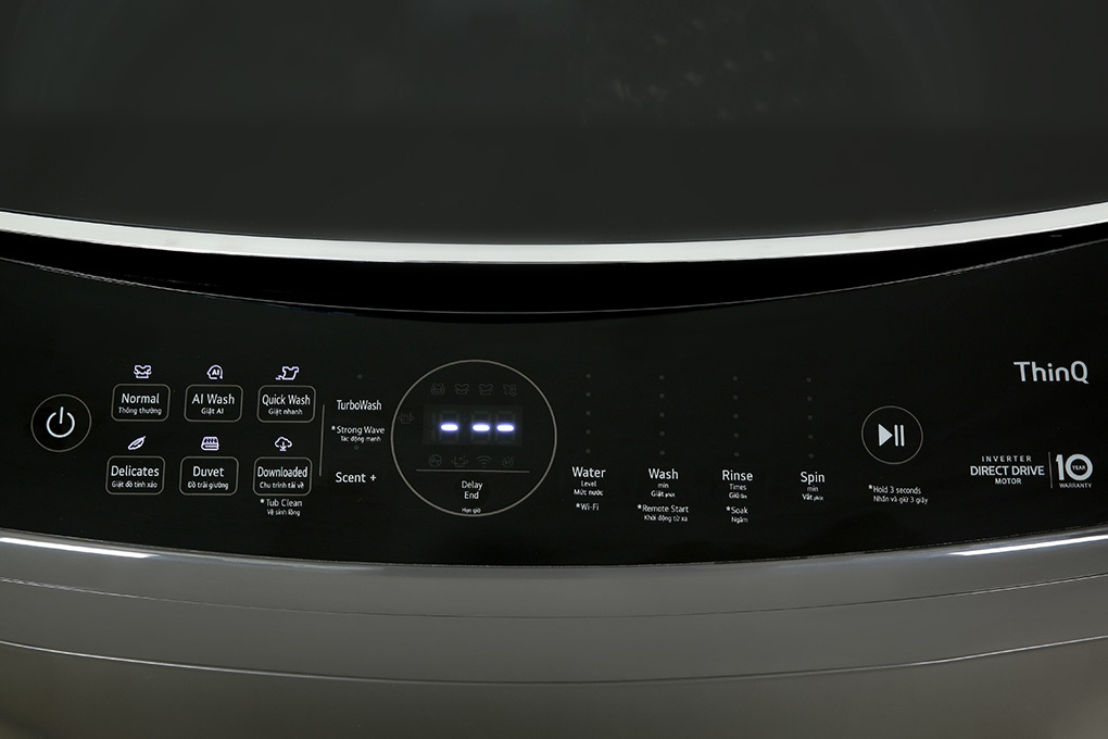 Máy giặt LG AI DD Inverter 19 kg TV2519DV7B - Hàng chính hãng - Giao HCM và 1 số tỉnh thành