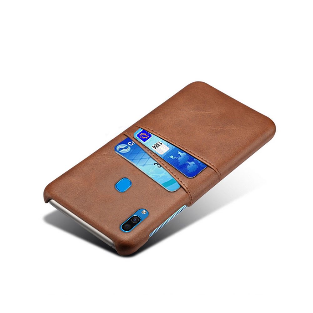 Ốp lưng da Fashion dành cho SamSung Galaxy A30 có ngăn đựng thẻ