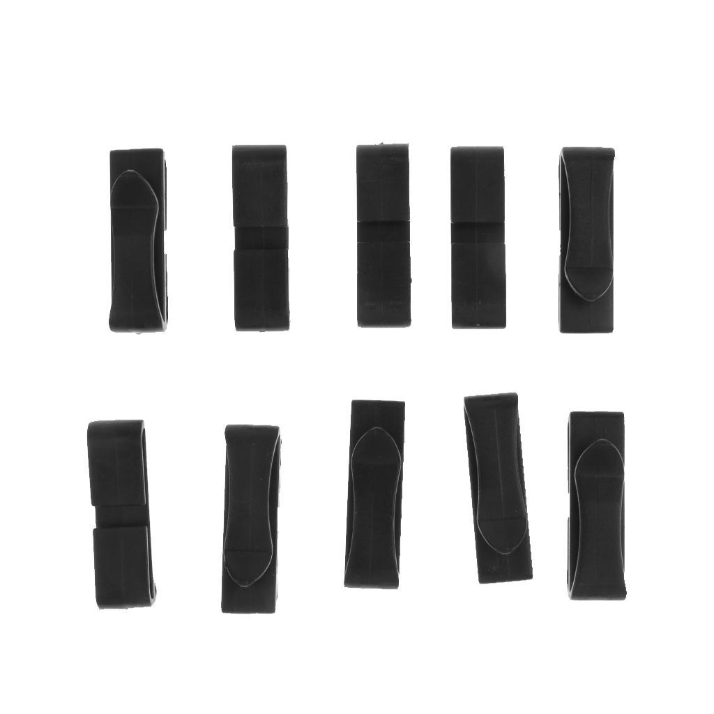 10Pcs Outdoor Molle Strap Backpack Bag Webbing Connecting Buckle Clip Fasten