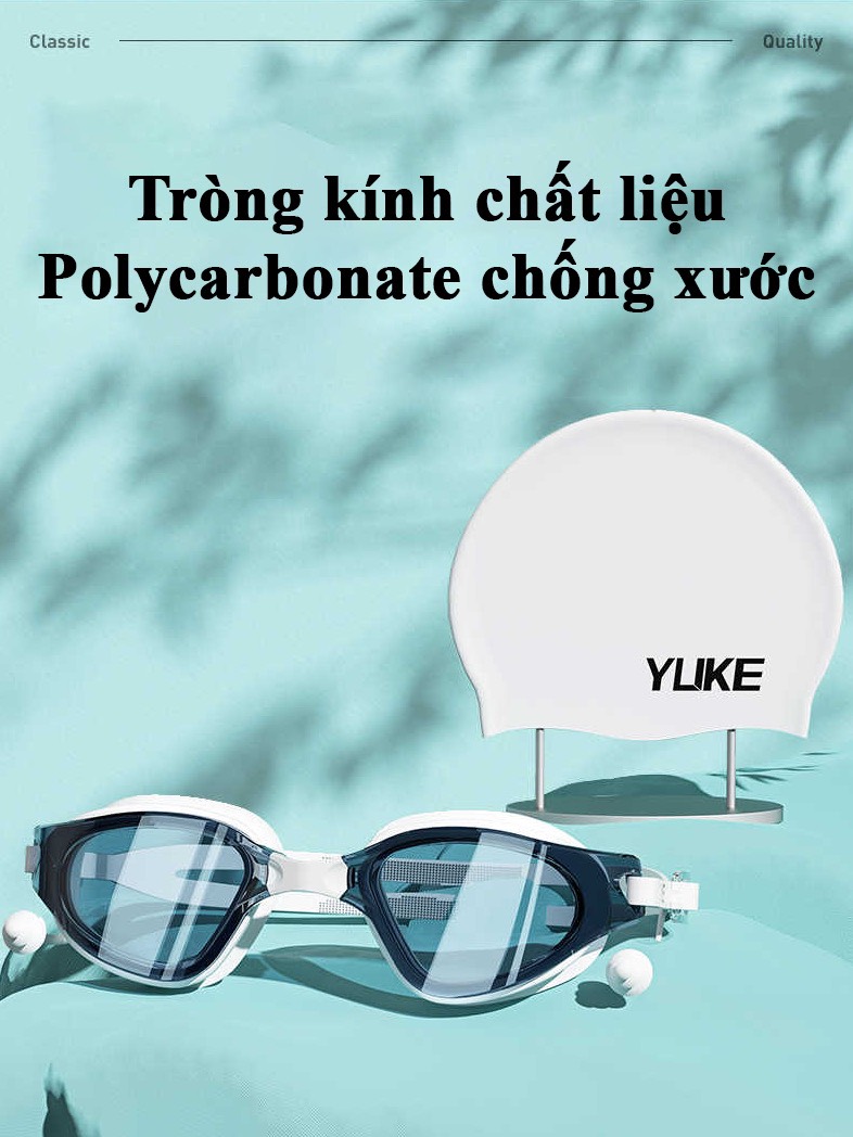 Kính bơi người lớn YUKE 6032(Tặng Kèm Hộp), chống tia UV, chống sương, độ nét cao - ( 1 đổi 1 trong 7 ngày)