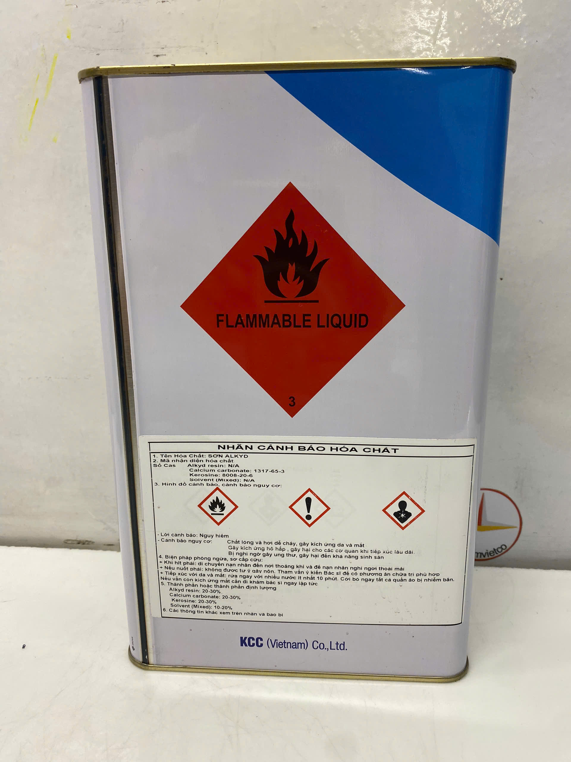 Sơn Alkyd KCC LT313 Base A màu xanh 634 _4L