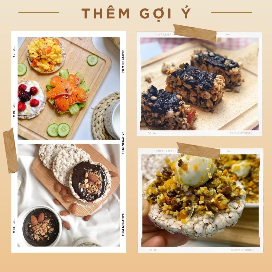 Bánh gạo lứt ăn kiêng GUfoods - Phù hợp Eat clean, Thực dưỡng, Tập Gym, Kiểm soát cân nặng, Thuần chay