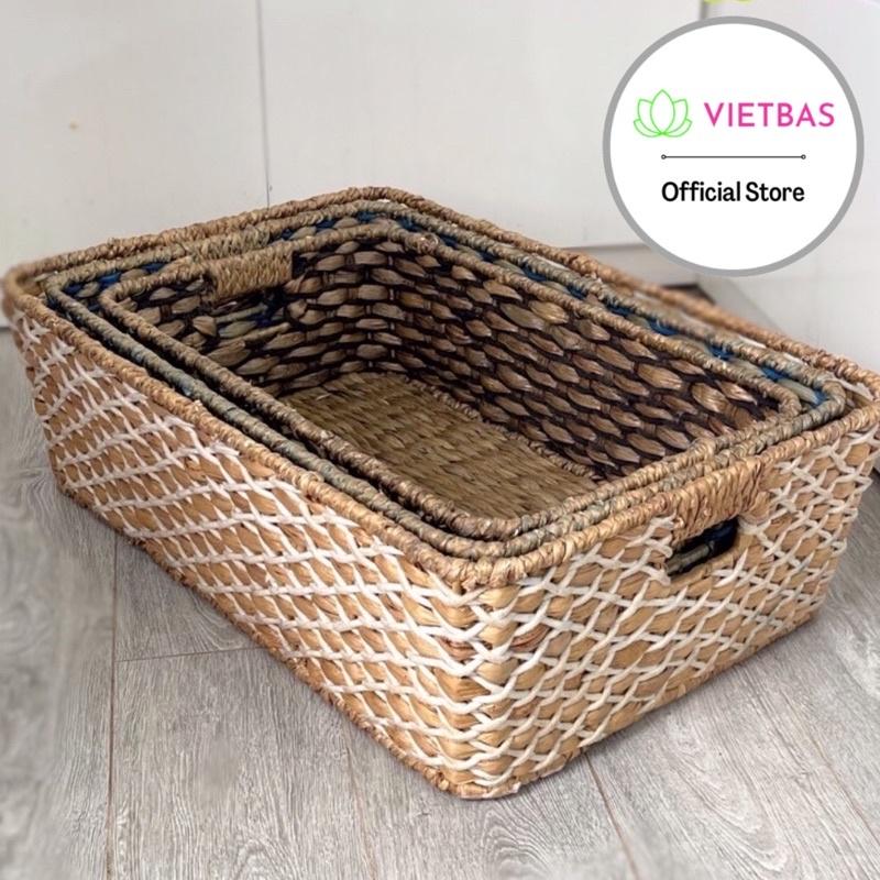 Khay lục bình VIETBAS hình chữ nhật MAU20
