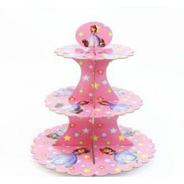 Kệ để bánh cupcake 3 tầng
