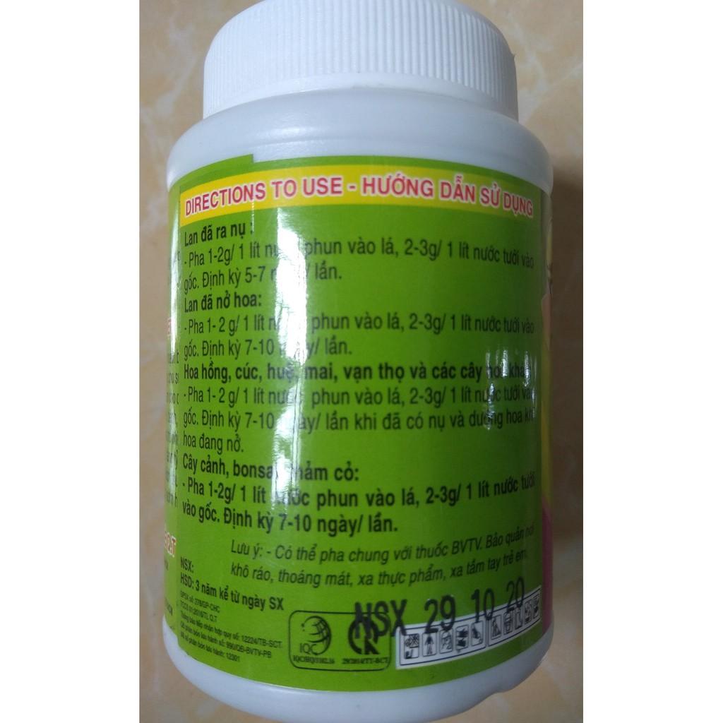 Phân bón vi lượng NPK 20-20-20 - chai 100 gram BIOMAX