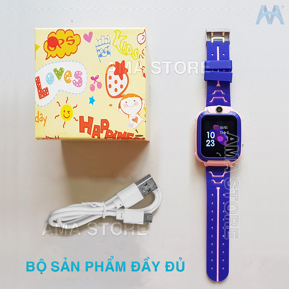 Đồng Hồ Thông Minh Trẻ Em AMA Watch Q12B Hàng nhập khẩu