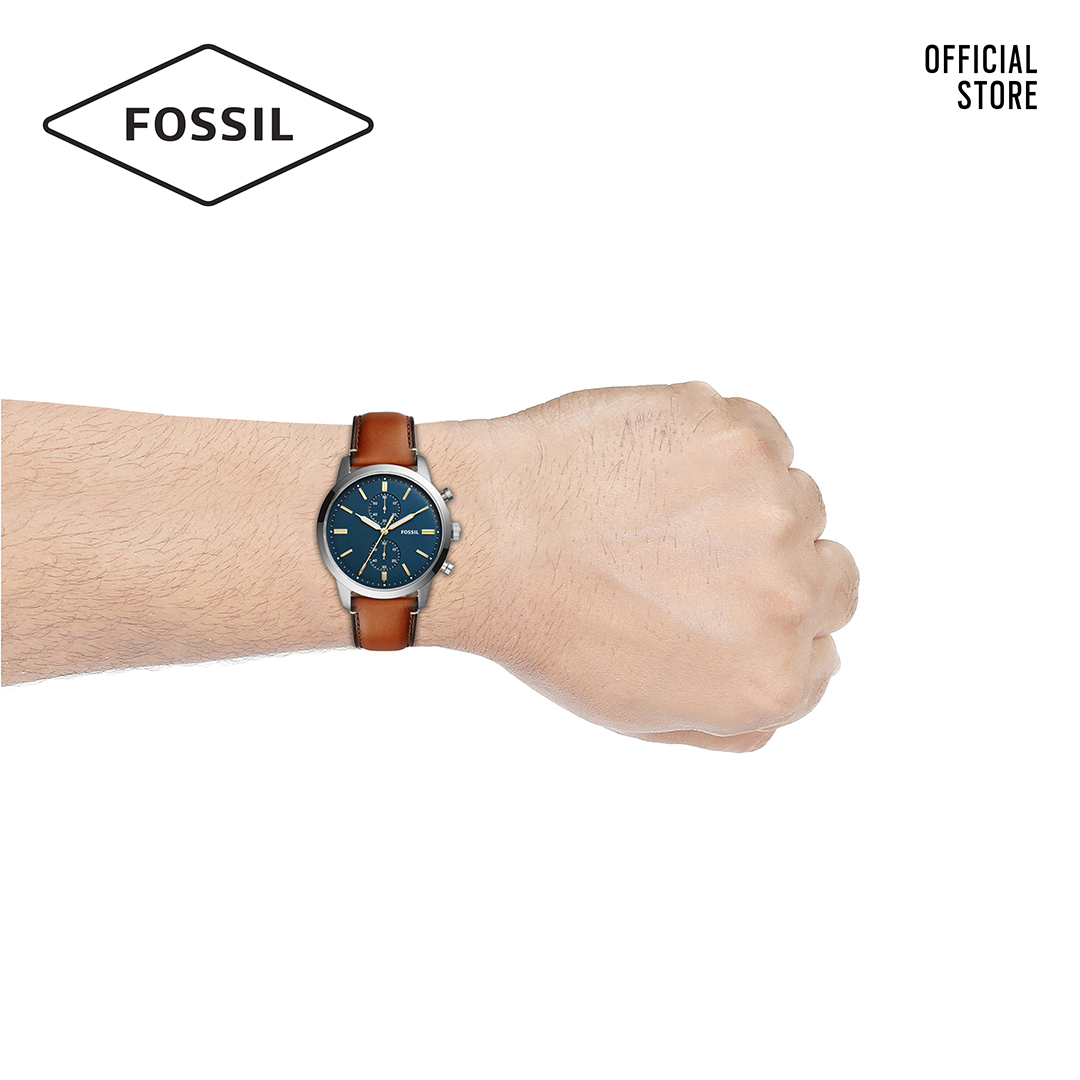 Đồng hồ nam FOSSIL dây da Townsman FS5279 - nâu