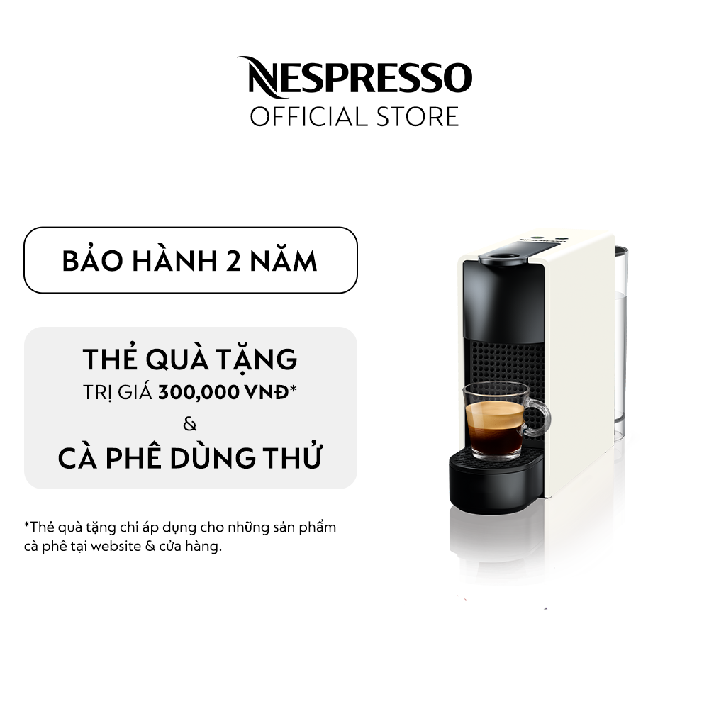 Máy pha cà phê Nespresso Essenza Mini Trắng - Hàng chính hãng