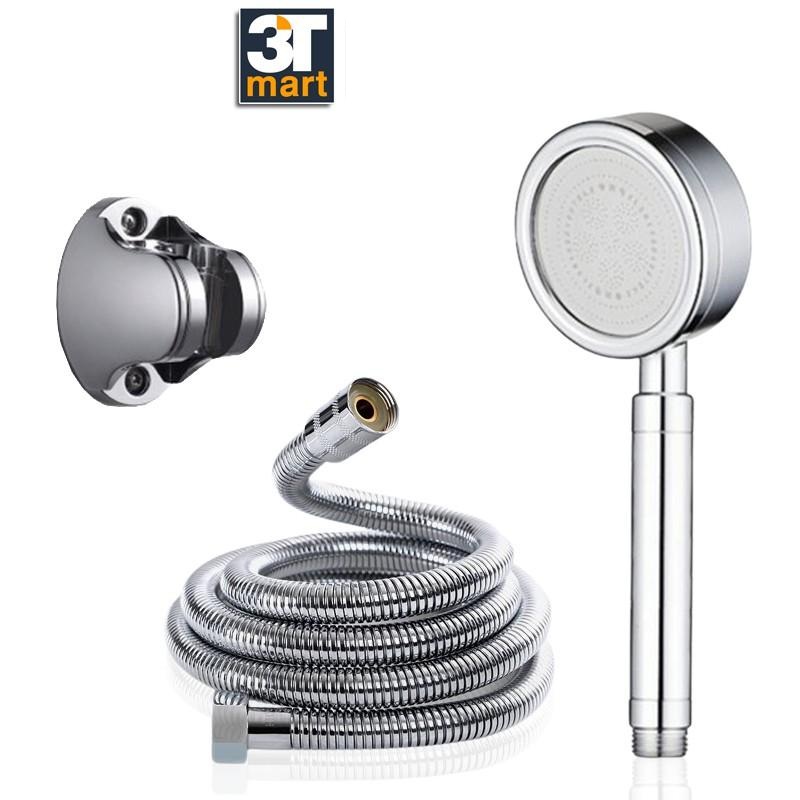 Bộ vòi sen siêu tăng áp 400% C'MON TS-01 + dây sen inox + cài sen