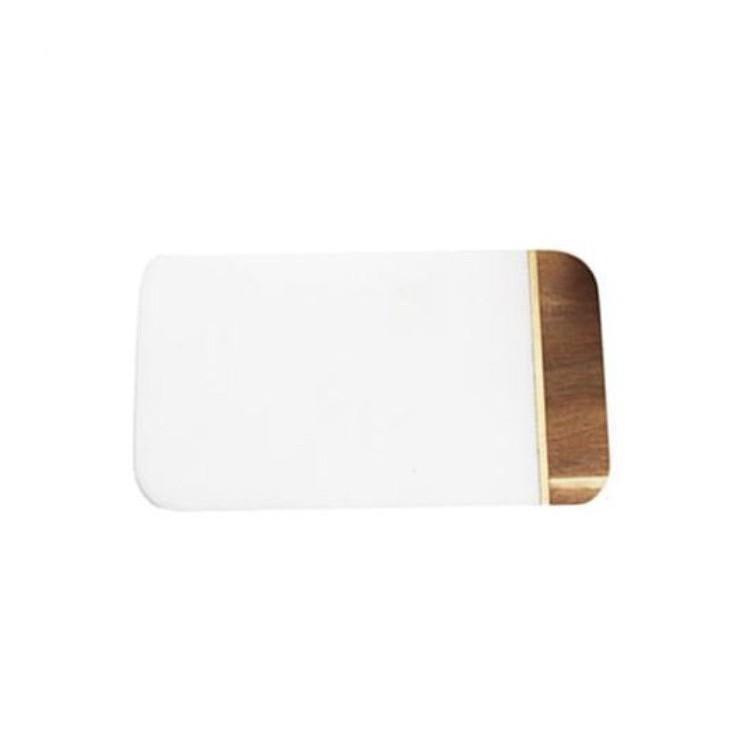 Khay thực phẩm kiêm thớt nấu ăn 2 trong 1 gỗ đá CHOPPING BOARD MARBLE DELUXE - AsiaMart