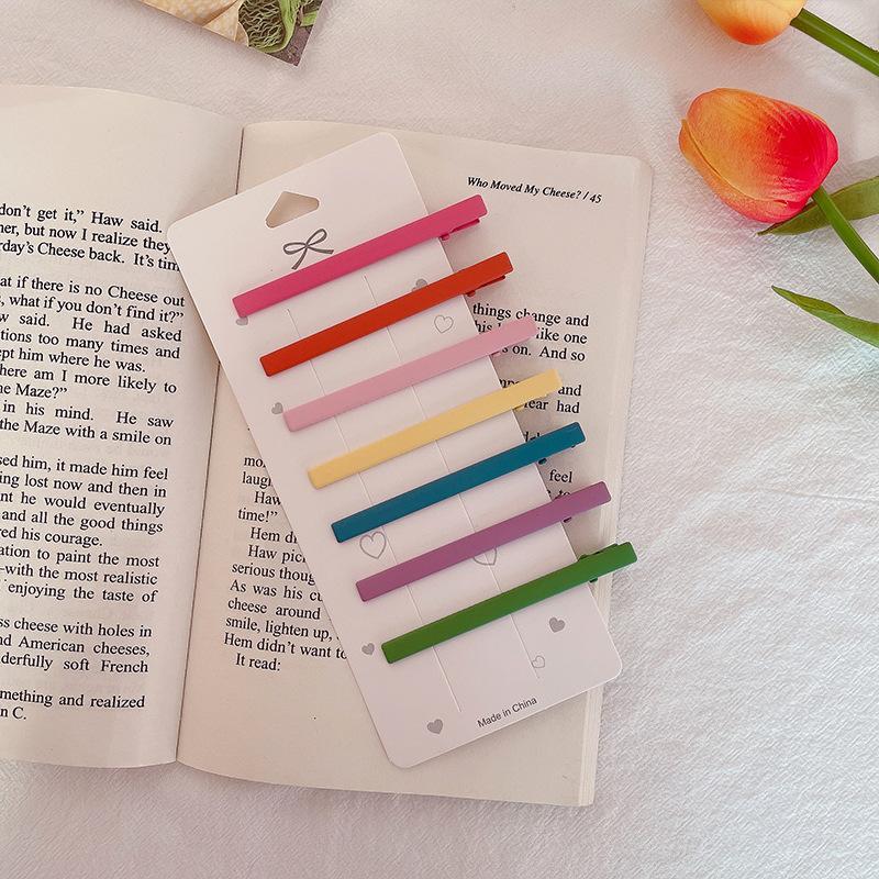 PVN49149 Kẹp Tóc Kim Loại Nhiều Màu Sắc Thiết Kế Đơn Giản Cho Nữ