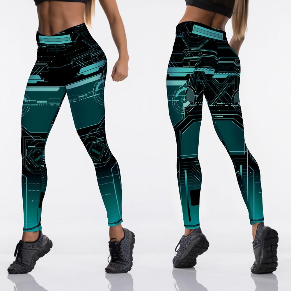 Áo Tập Yoga Co Giãn In Áo Thể Thao Tập Gym Tập Luyện Thể Dục Quần Áo Bé Gái Quần Legging Nữ Bắp Chân-Chiều Dài Chạy Legging Plus Kích Thước