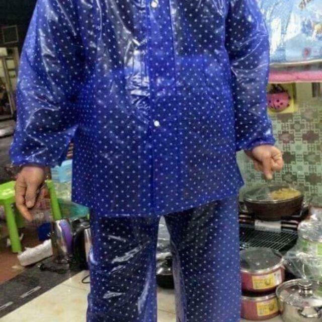 Bộ Quần Áo Mưa Chấm Bi Siêu Dai Hàng Loại 1