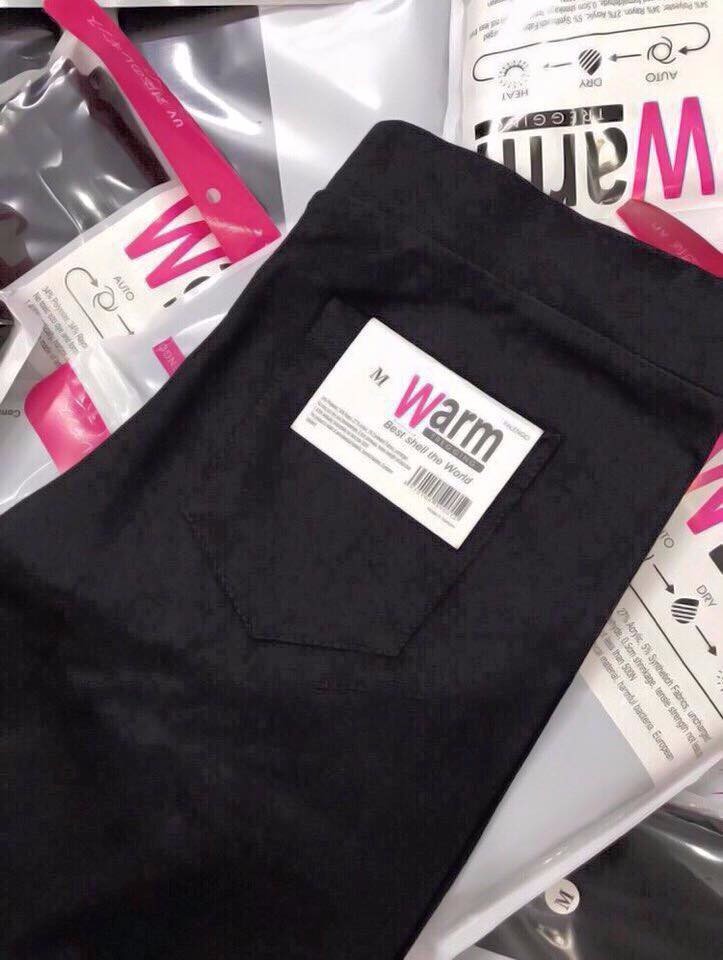 quần legging warm màu đen siêu tôn dáng