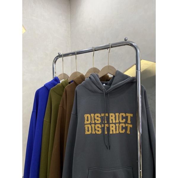 Hoodie unisex hoodie nam vải dày district