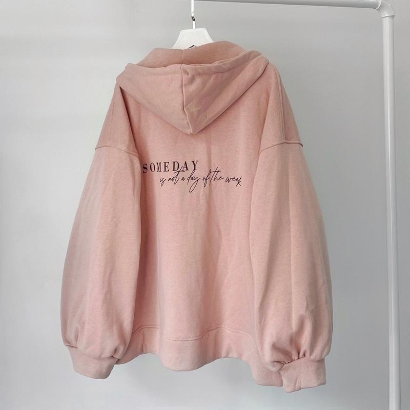 Áo khoác someday màu hồng ảnh thật unisex