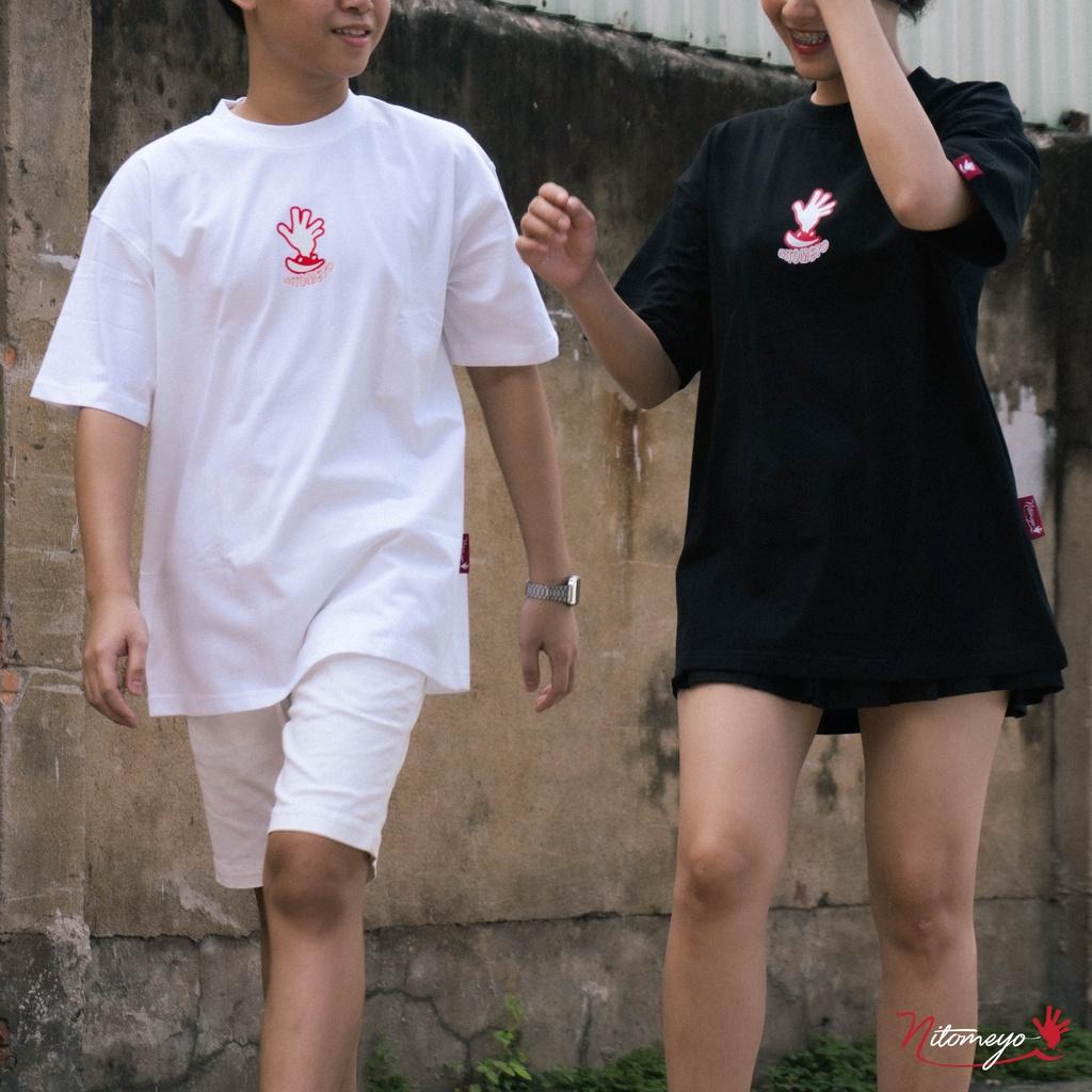 Áo Thun Oversize NITOMEYO Basic Tee Màu Trắng