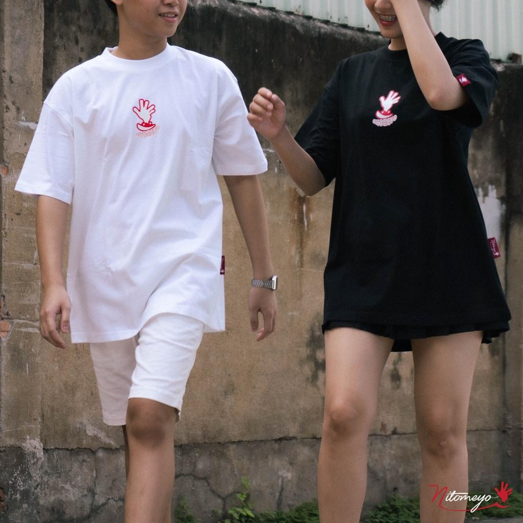 Áo Thun Oversize NITOMEYO Basic Tee Màu Trắng (BS06)