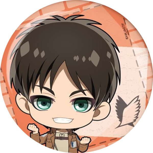 Huy hiệu in hình anime Attack On Titan anime chibi dễ thương huy hiệu cài áo (MẪU GIAO NGẪU NHIÊN)