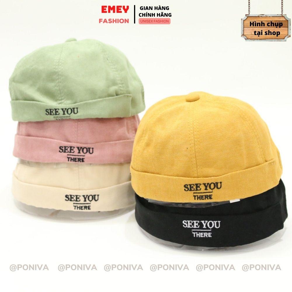 Nón Mũ Beanie vành tròn ️ Mũ tròn SEE YOU phong cách Hàn Quốc form Unisex nam nữ mẫu mới nhất 2022