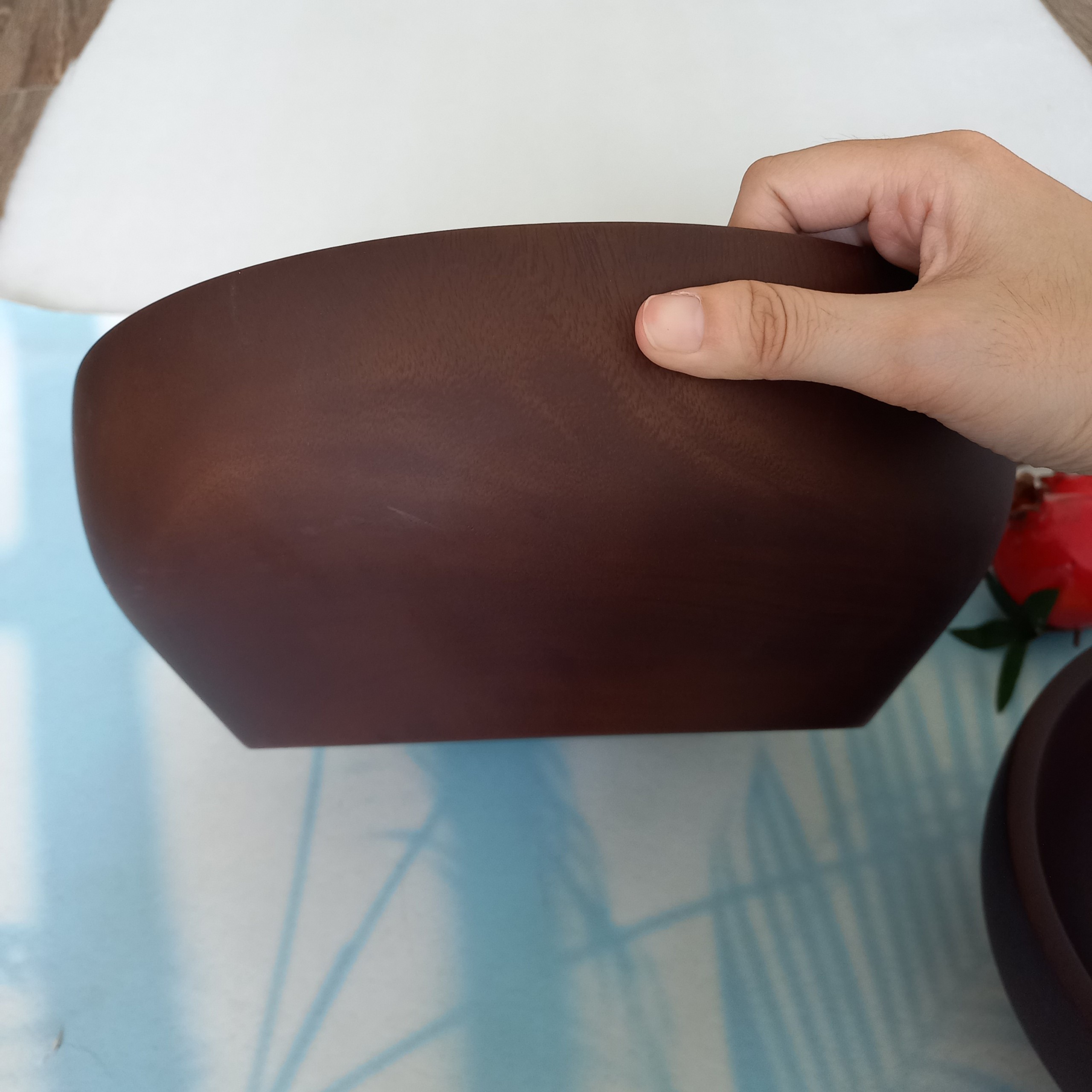 Tô Bát Chậu Gỗ Xà Cừ Siêu Bự 30x12cm Vitrapro, Dùng Trộn Salad, Mỳ, Bày Canh Súp, Chứa Nước...