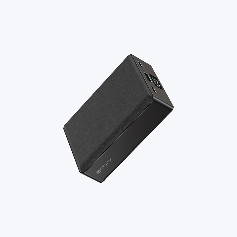 Pin Dự Phòng MAZER PowerCharge PD100W Dung Lượng 24000mAh Sạc Siêu Nhanh Cho Cả Laptop 02xUSB-C 01xUSB-A Kèm Dây Type C Hàng Chính Hãng