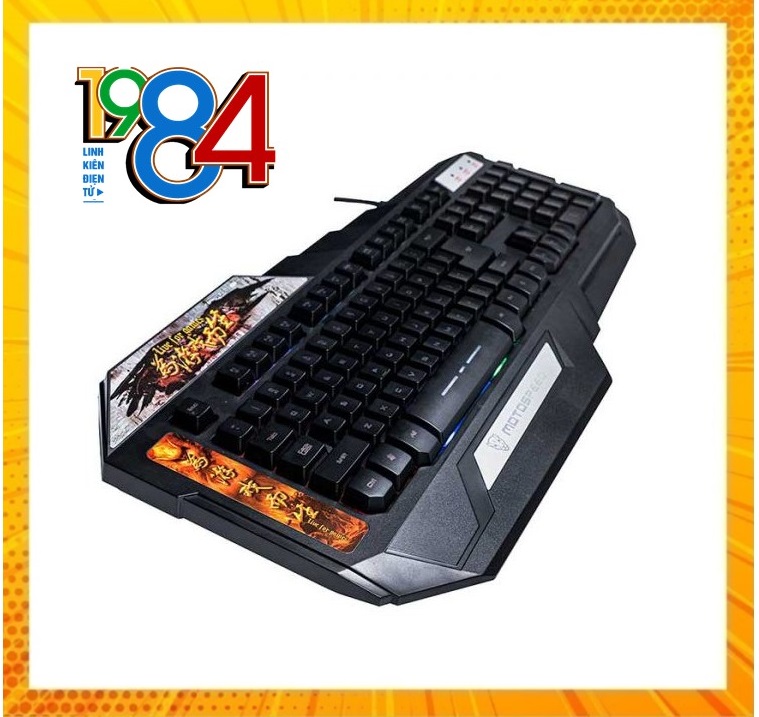 Bàn phím giả cơ Motospeed K90L Gaming Keyboard có LED 7 màu (Giao màu ngẫu nhiên) - Hàng chính hãng