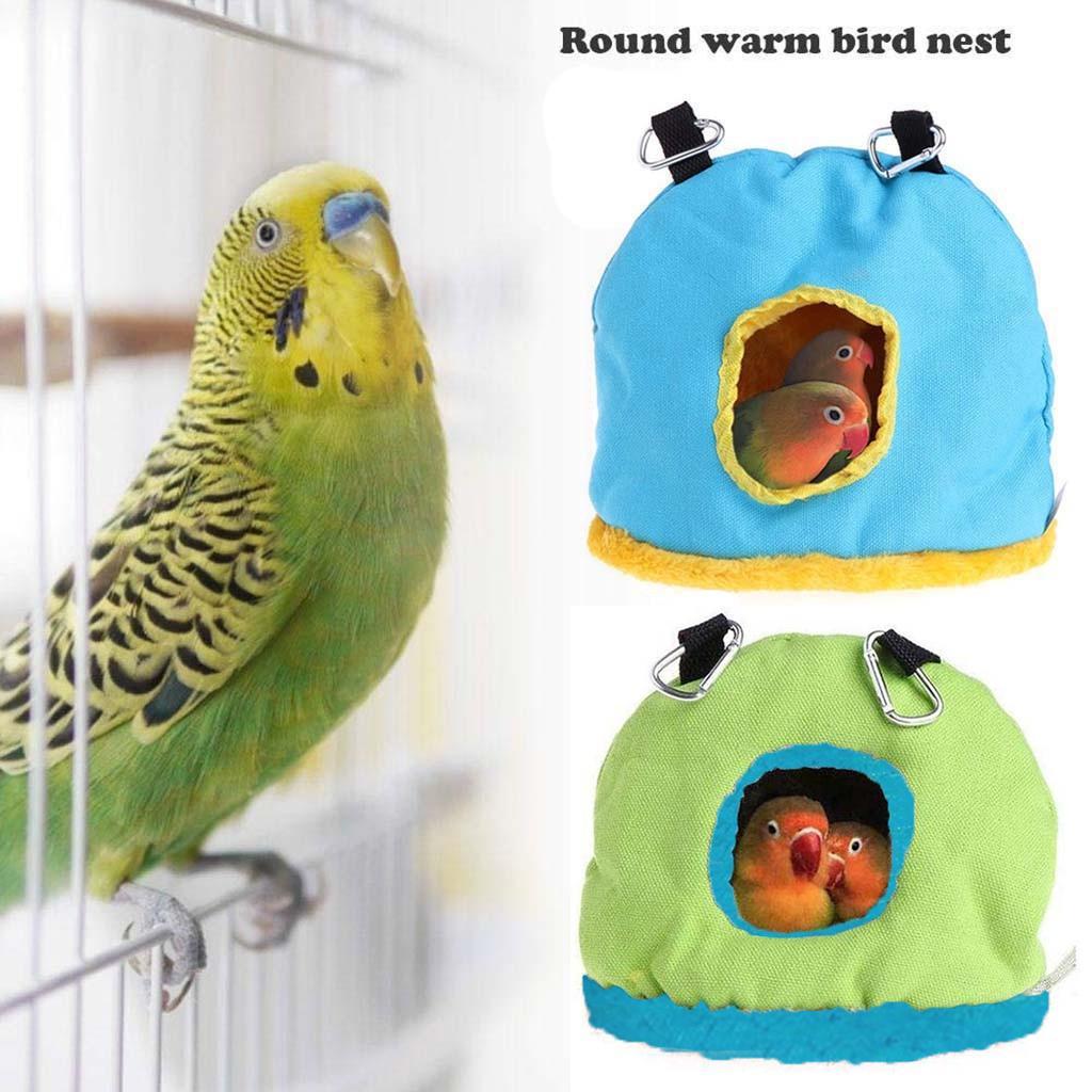 Winter  Birds Parrot Nest Hammock Cave Cage Warm Hanging Bed