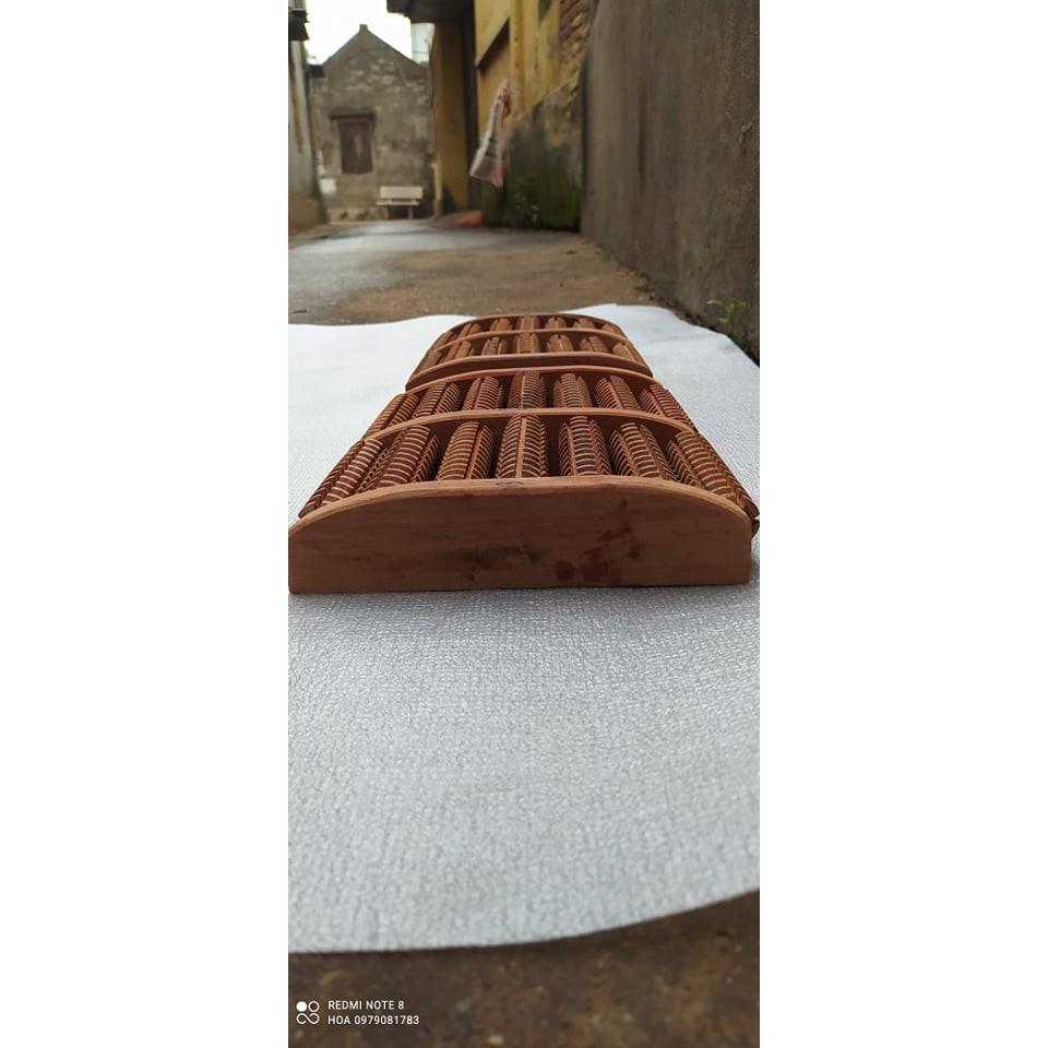 Bàn lăn massa chân gỗ hương (28 x 20cm)