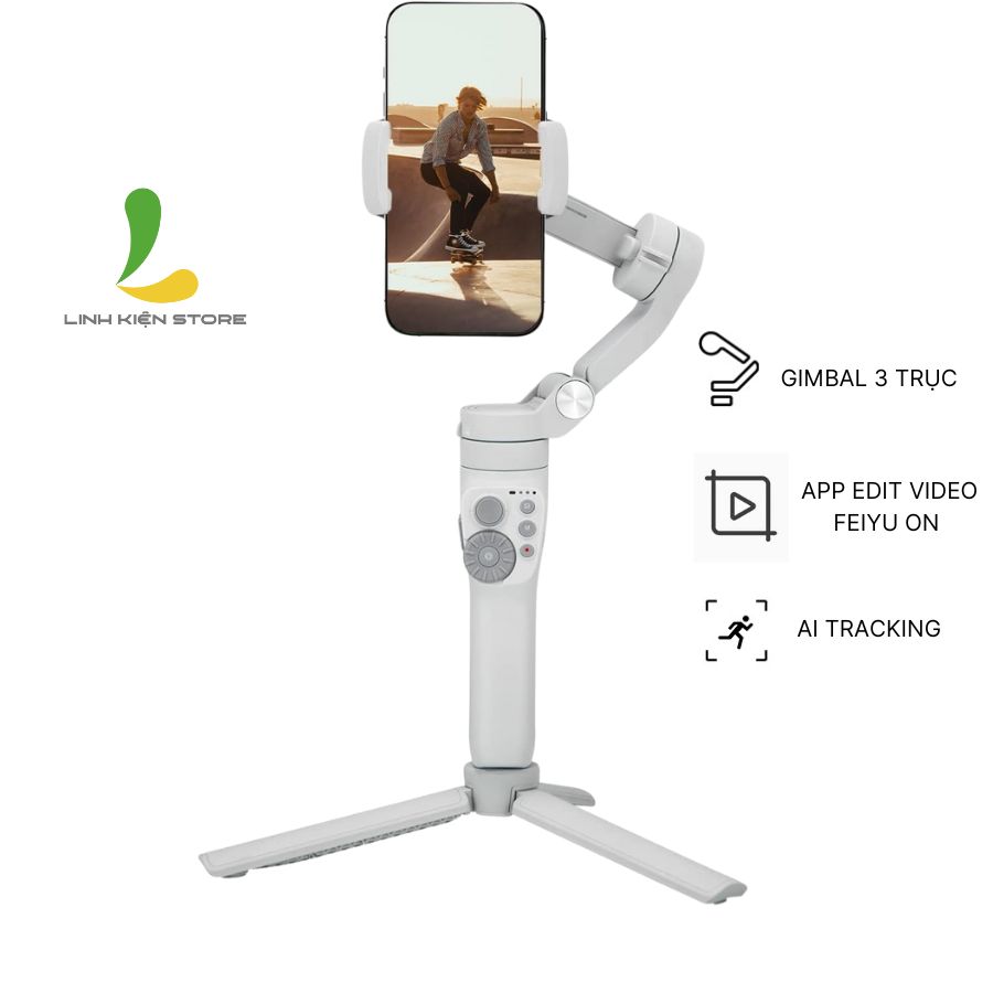 Gimbal chống rung Feiyu Vimble 3Se / Vimble 3 -Tay cầm chống rung điện thoại 3 trục ổn định, công nghệ AI tracking thông minh -  Hàng chính hãng