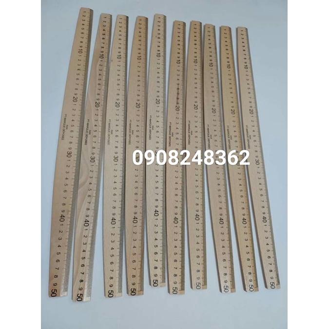 Thước gỗ thẳng, bầu cao cấp 50cm